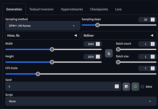 Stable Diffusion Settings